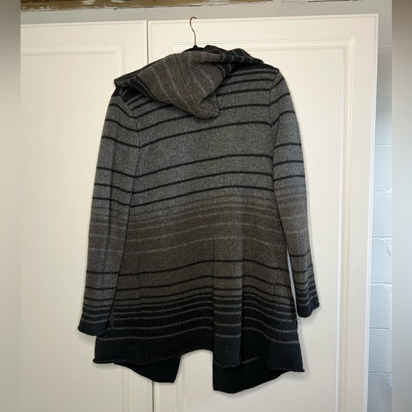 Vince Sophia Open Hooded Striped Cardigan - Picture 10 of 11